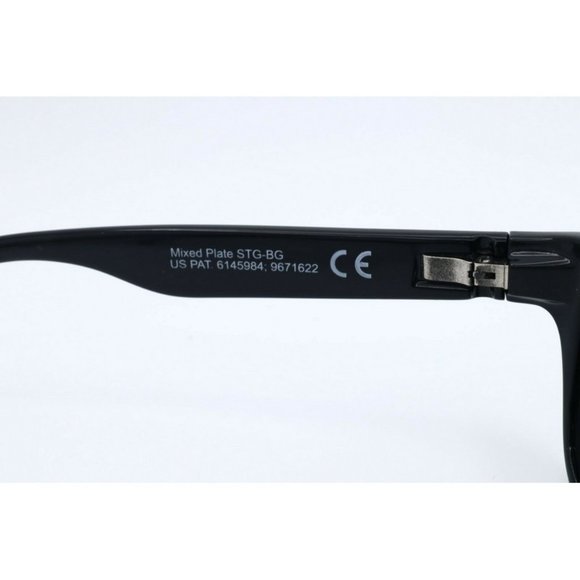 Maui Jim Mixed Plate MJ721-02 Square Black Sunglasses Neutral Grey Polarized (C) - Picture 4 of 6